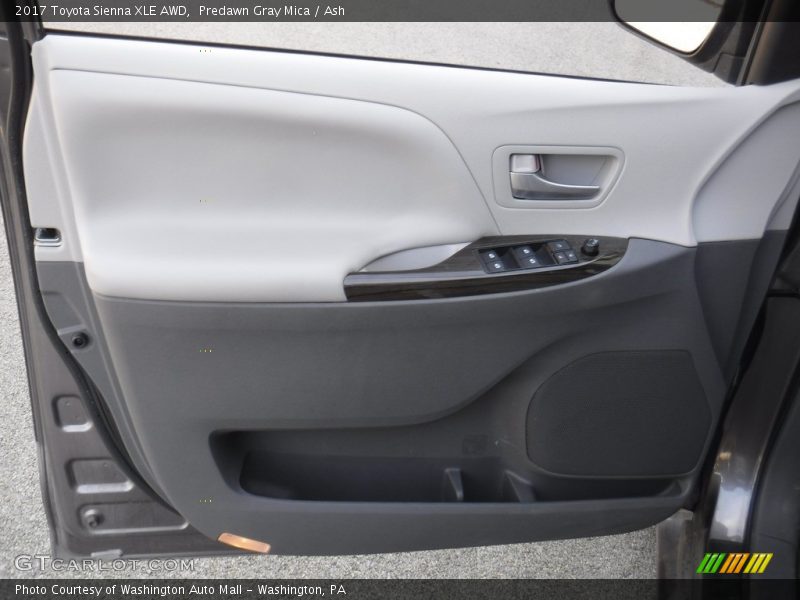 Predawn Gray Mica / Ash 2017 Toyota Sienna XLE AWD