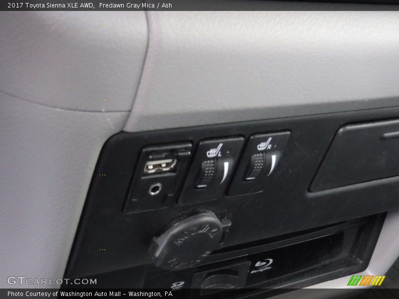 Predawn Gray Mica / Ash 2017 Toyota Sienna XLE AWD