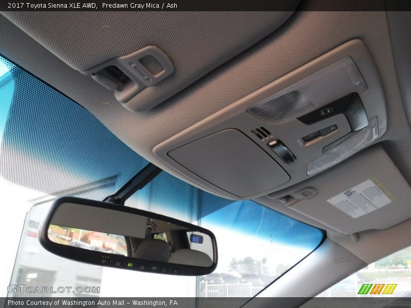 Predawn Gray Mica / Ash 2017 Toyota Sienna XLE AWD
