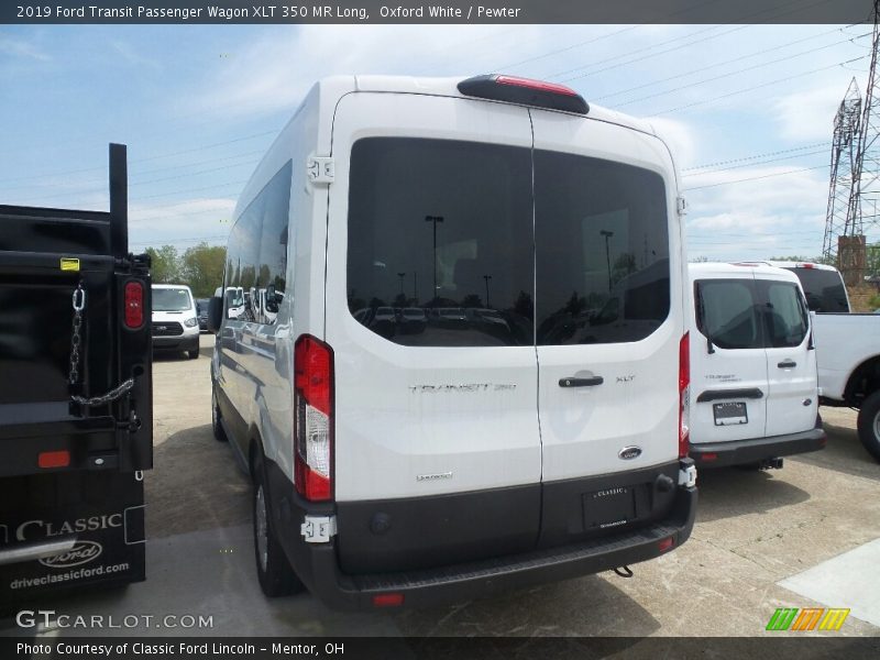 Oxford White / Pewter 2019 Ford Transit Passenger Wagon XLT 350 MR Long