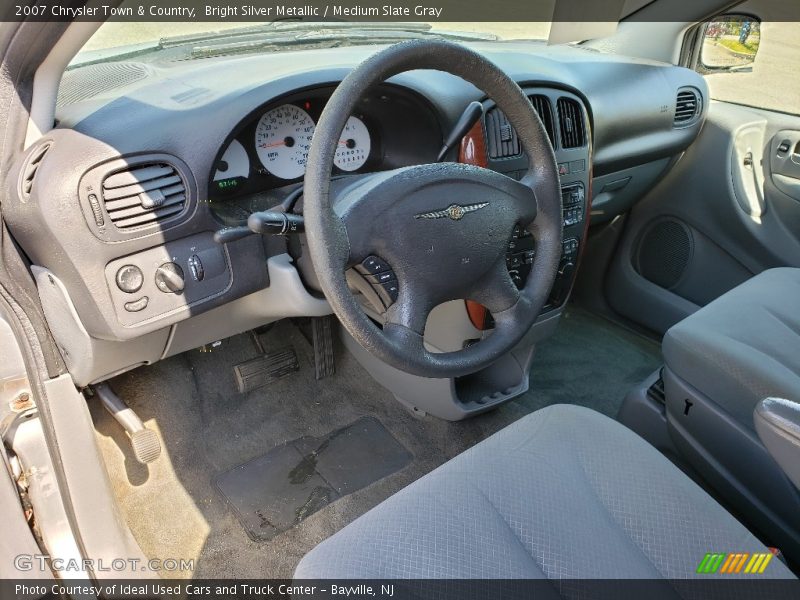 Bright Silver Metallic / Medium Slate Gray 2007 Chrysler Town & Country