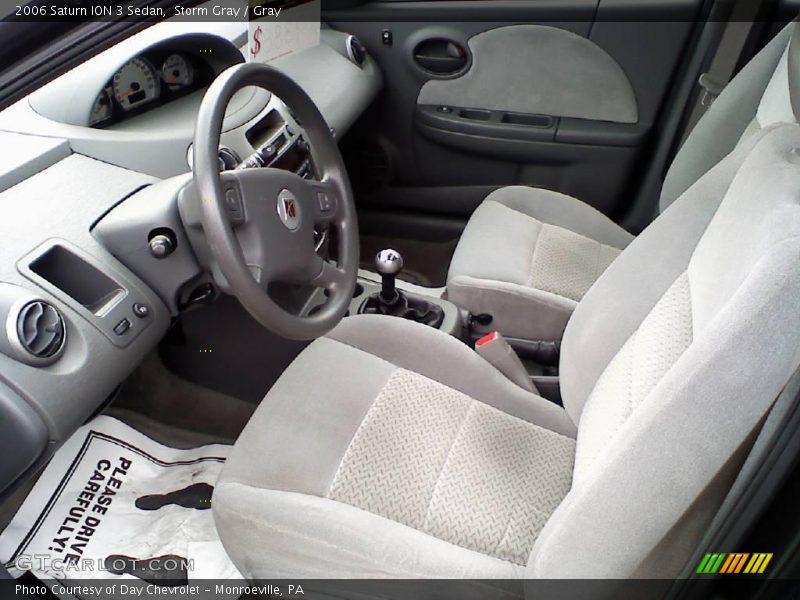 Storm Gray / Gray 2006 Saturn ION 3 Sedan