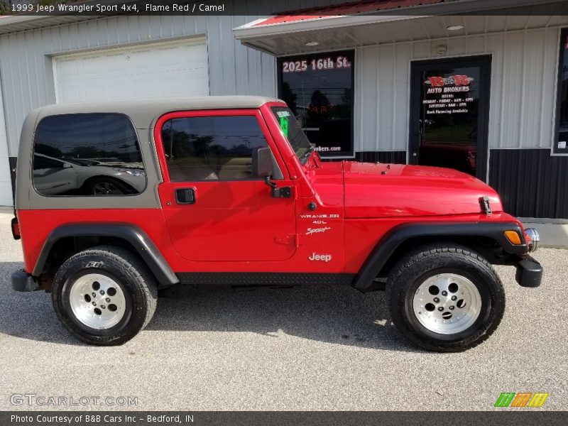 Flame Red / Camel 1999 Jeep Wrangler Sport 4x4