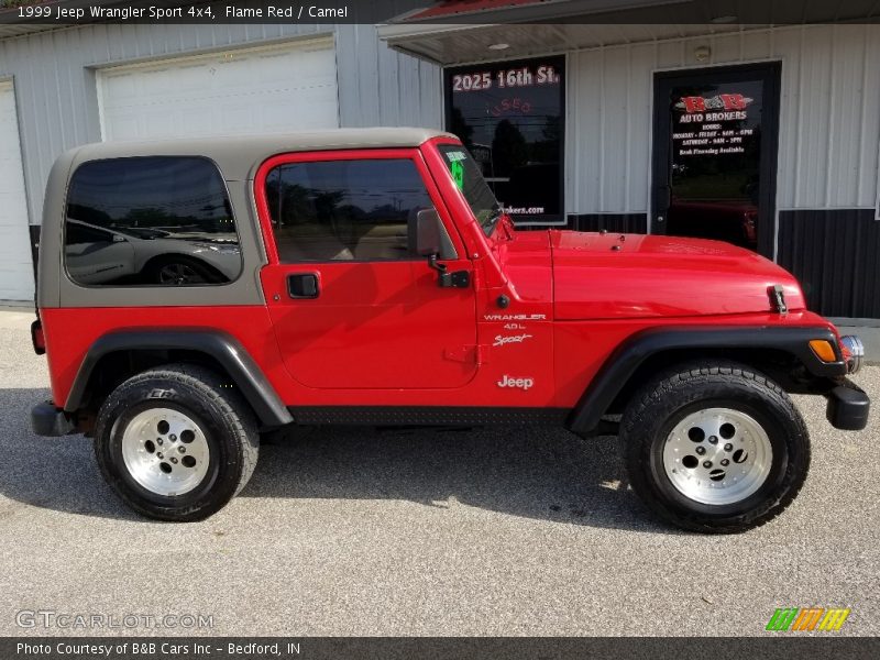 Flame Red / Camel 1999 Jeep Wrangler Sport 4x4