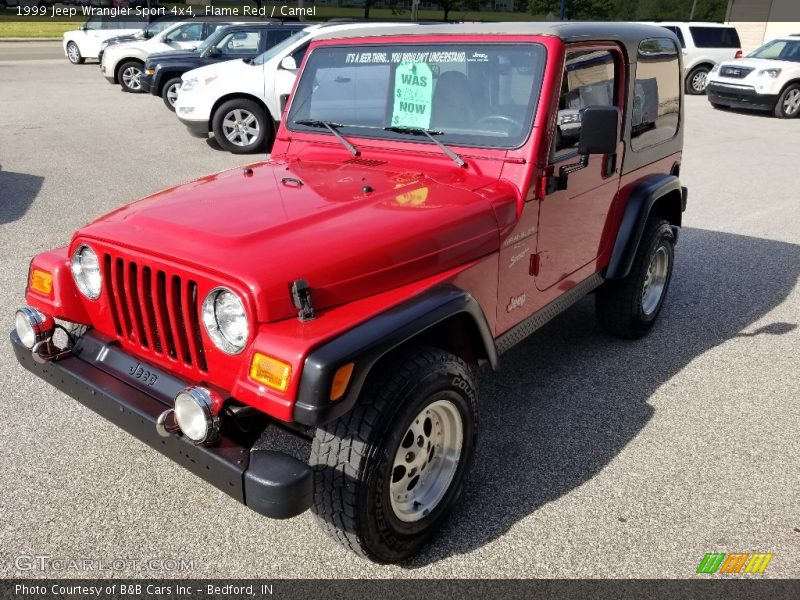 Flame Red / Camel 1999 Jeep Wrangler Sport 4x4