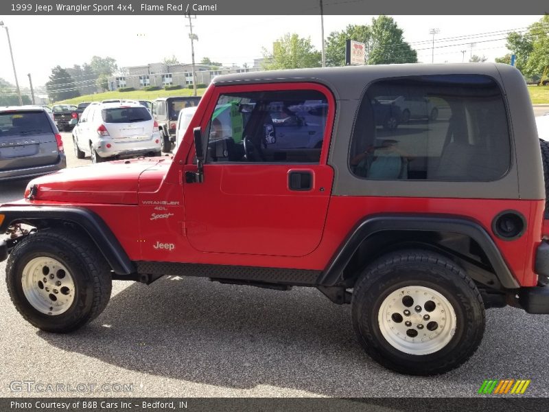 Flame Red / Camel 1999 Jeep Wrangler Sport 4x4