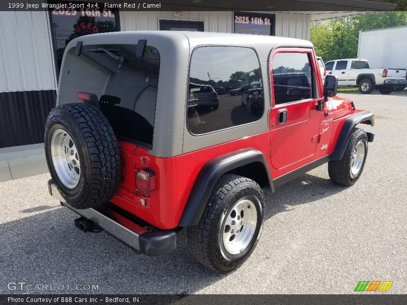 Flame Red / Camel 1999 Jeep Wrangler Sport 4x4