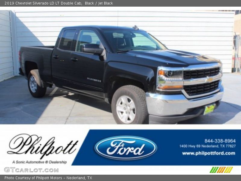 Black / Jet Black 2019 Chevrolet Silverado LD LT Double Cab