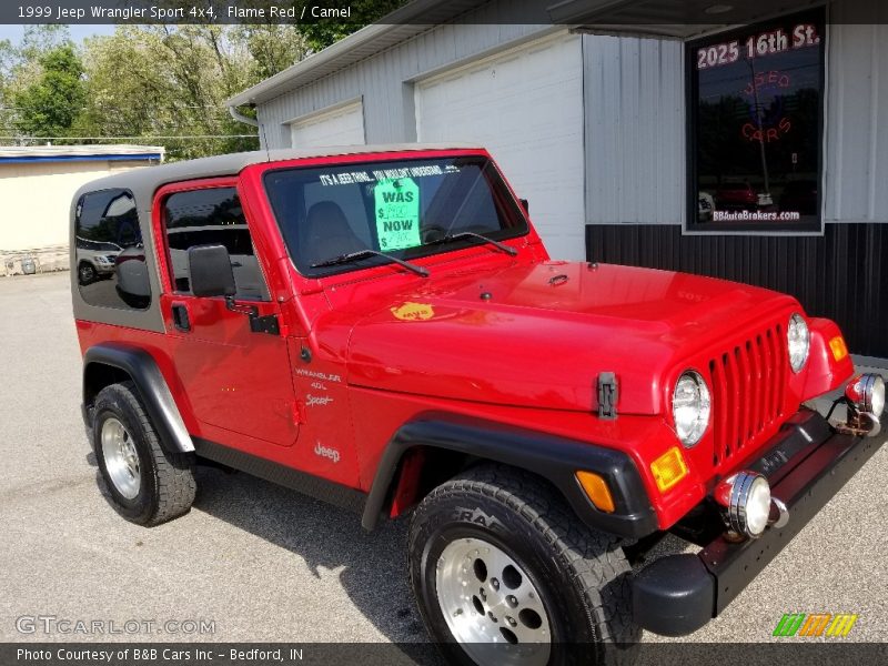 Flame Red / Camel 1999 Jeep Wrangler Sport 4x4