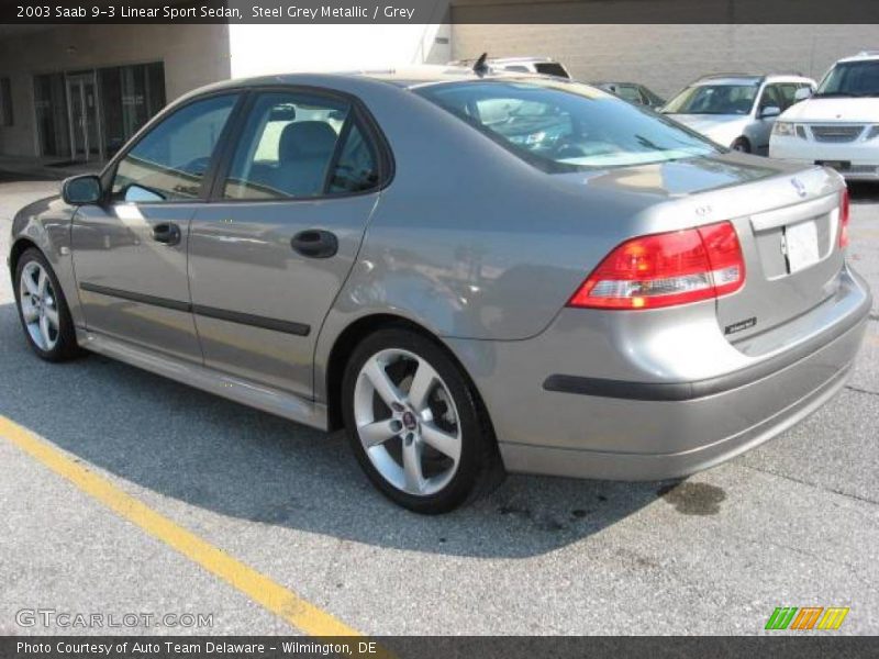 Steel Grey Metallic / Grey 2003 Saab 9-3 Linear Sport Sedan