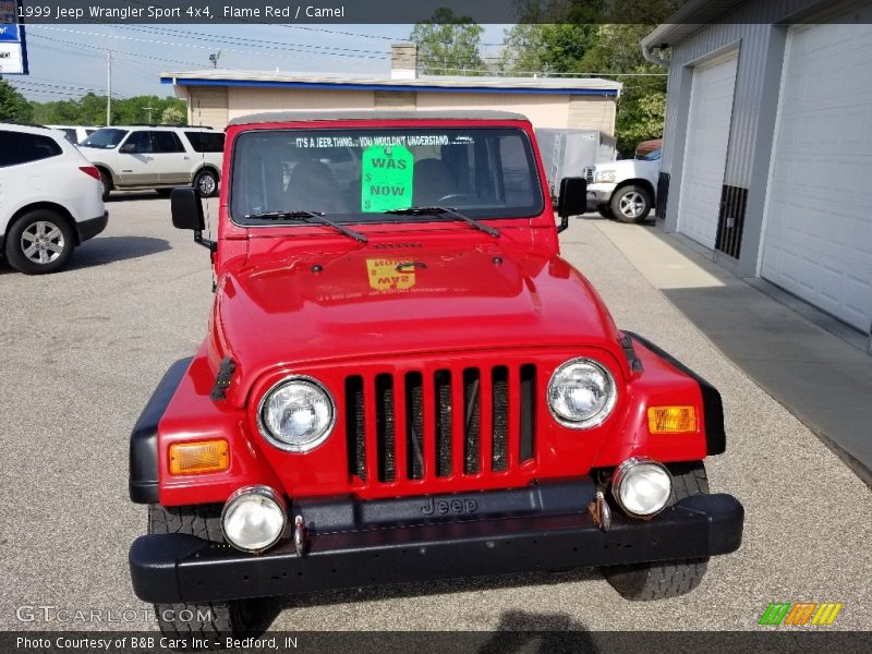 Flame Red / Camel 1999 Jeep Wrangler Sport 4x4