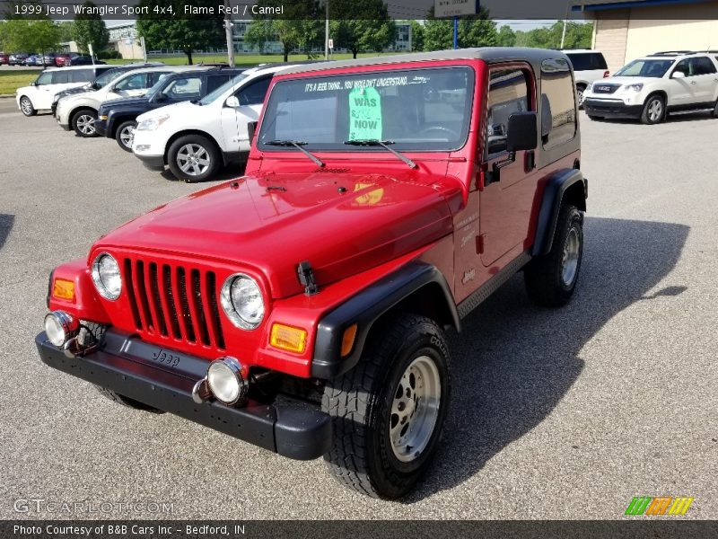 Flame Red / Camel 1999 Jeep Wrangler Sport 4x4