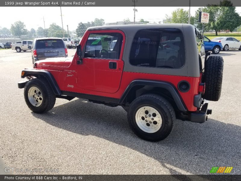 Flame Red / Camel 1999 Jeep Wrangler Sport 4x4