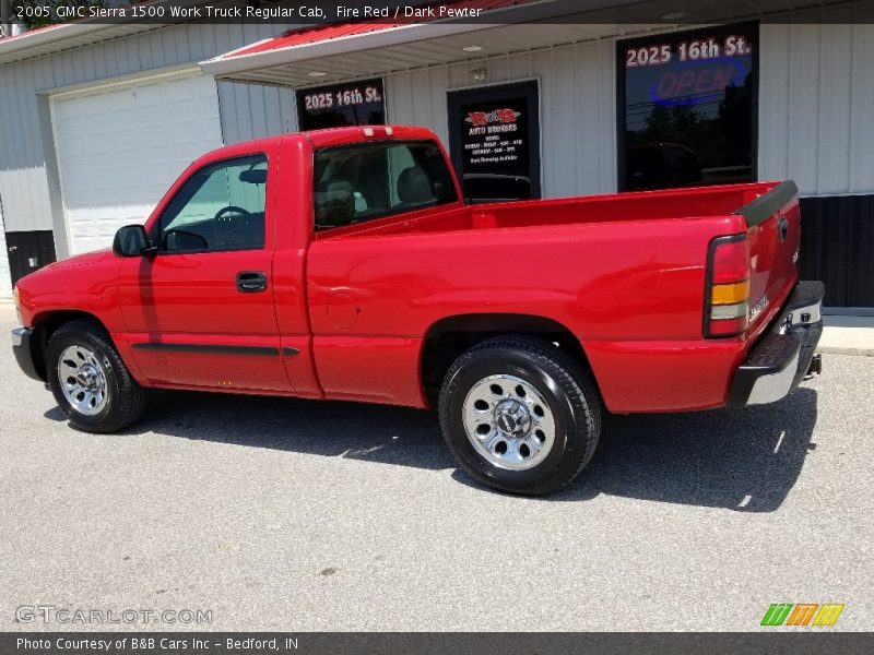Fire Red / Dark Pewter 2005 GMC Sierra 1500 Work Truck Regular Cab