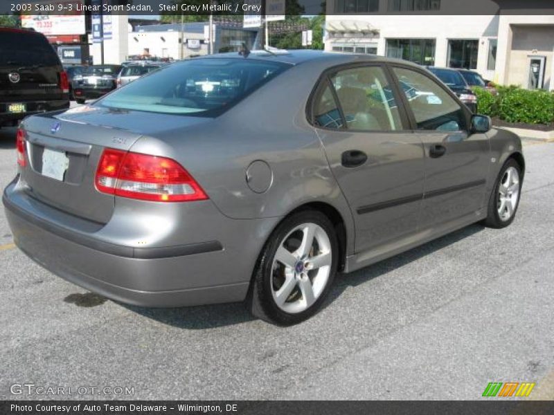 Steel Grey Metallic / Grey 2003 Saab 9-3 Linear Sport Sedan