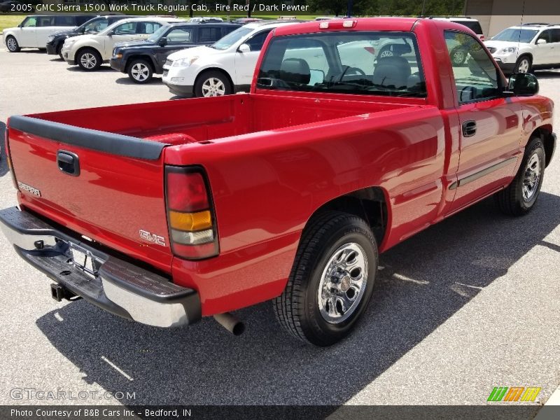 Fire Red / Dark Pewter 2005 GMC Sierra 1500 Work Truck Regular Cab