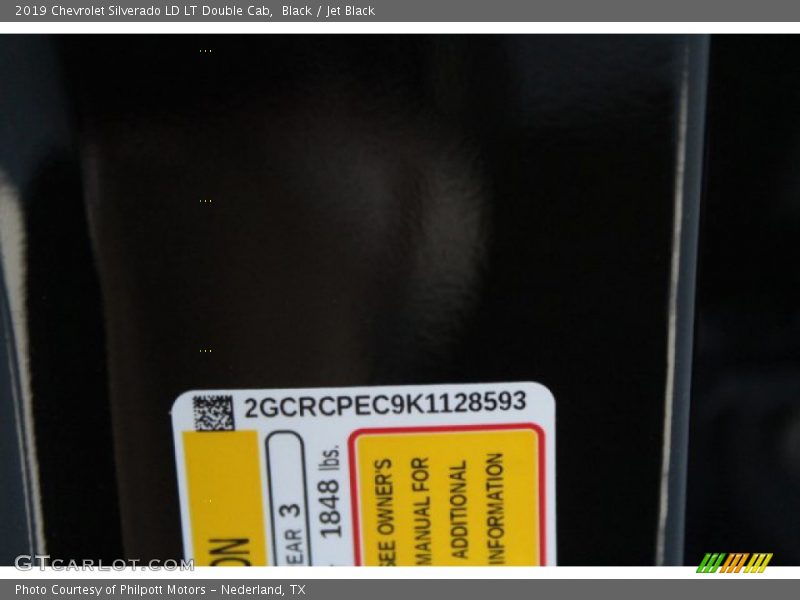 Black / Jet Black 2019 Chevrolet Silverado LD LT Double Cab