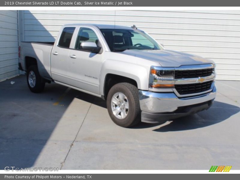 Silver Ice Metallic / Jet Black 2019 Chevrolet Silverado LD LT Double Cab