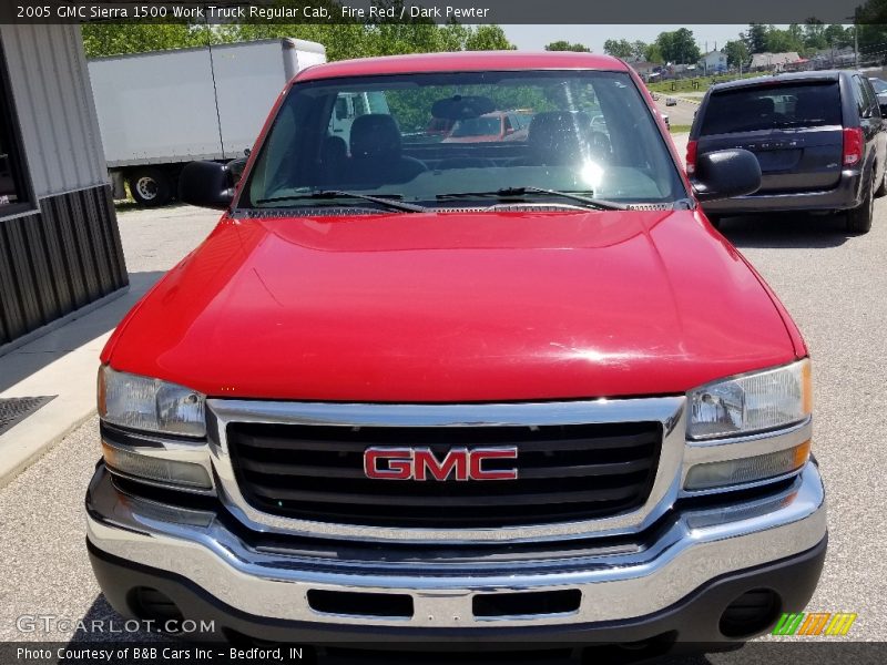 Fire Red / Dark Pewter 2005 GMC Sierra 1500 Work Truck Regular Cab