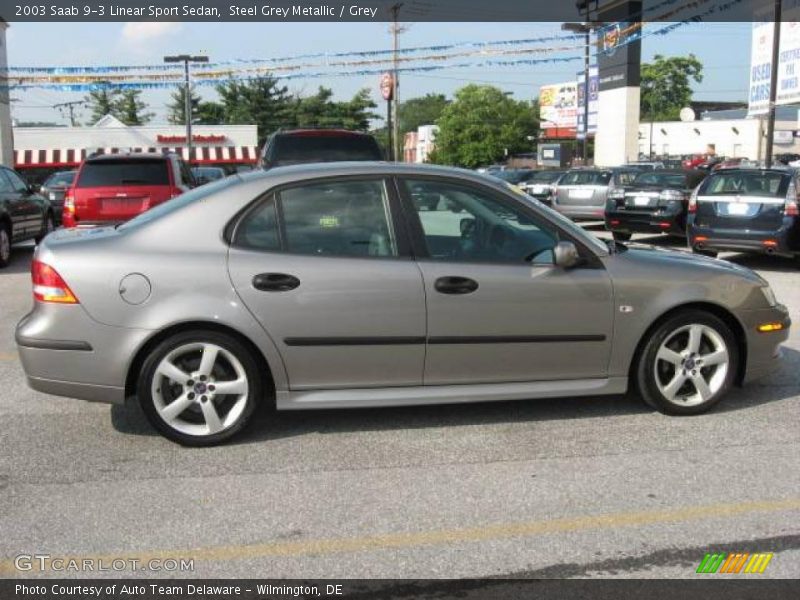 Steel Grey Metallic / Grey 2003 Saab 9-3 Linear Sport Sedan