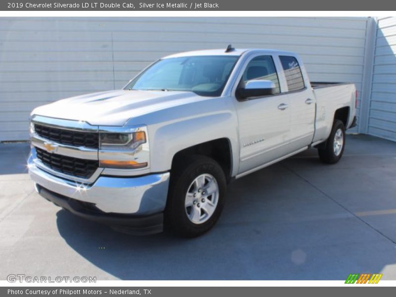 Silver Ice Metallic / Jet Black 2019 Chevrolet Silverado LD LT Double Cab