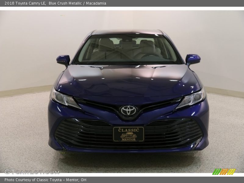 Blue Crush Metallic / Macadamia 2018 Toyota Camry LE