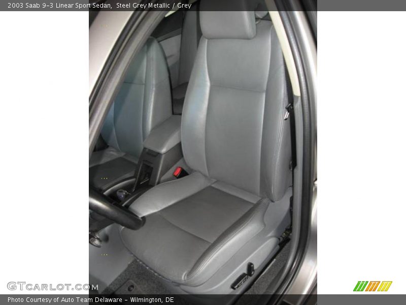 Steel Grey Metallic / Grey 2003 Saab 9-3 Linear Sport Sedan