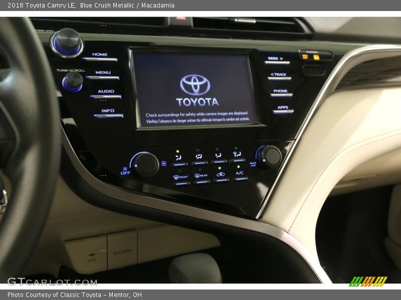 Blue Crush Metallic / Macadamia 2018 Toyota Camry LE