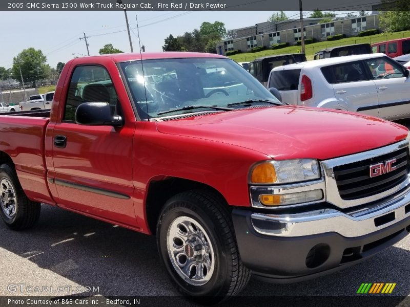 Fire Red / Dark Pewter 2005 GMC Sierra 1500 Work Truck Regular Cab