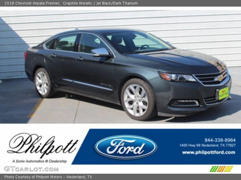 Graphite Metallic / Jet Black/Dark Titanium 2018 Chevrolet Impala Premier