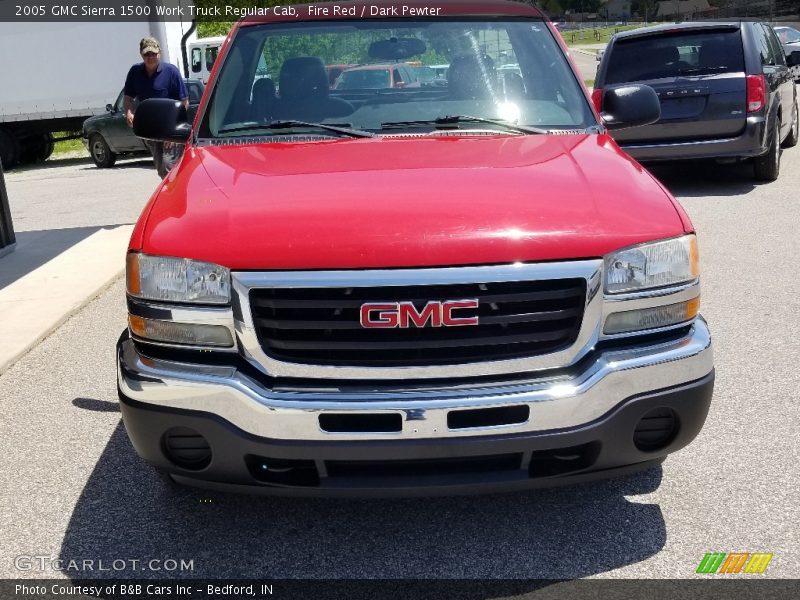 Fire Red / Dark Pewter 2005 GMC Sierra 1500 Work Truck Regular Cab