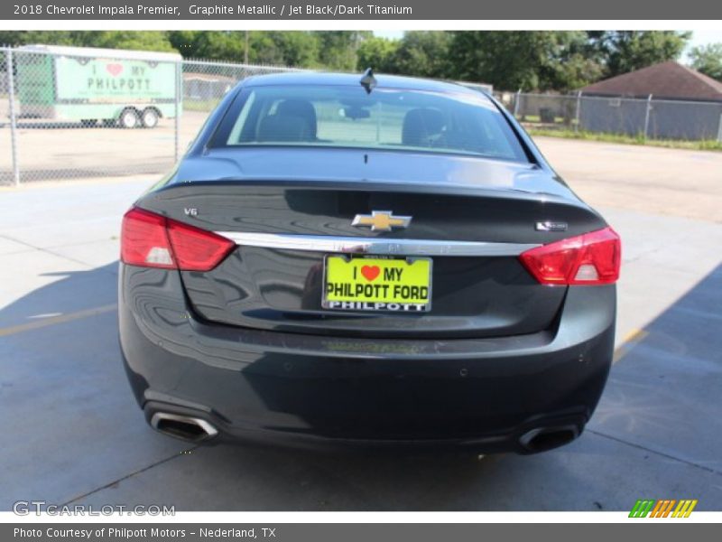 Graphite Metallic / Jet Black/Dark Titanium 2018 Chevrolet Impala Premier