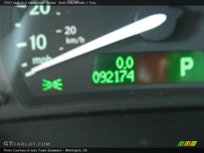 Steel Grey Metallic / Grey 2003 Saab 9-3 Linear Sport Sedan