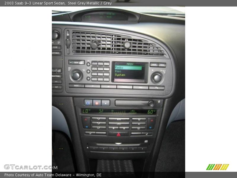 Steel Grey Metallic / Grey 2003 Saab 9-3 Linear Sport Sedan