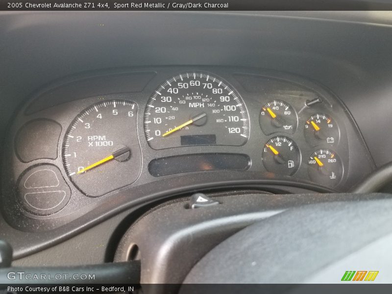 Sport Red Metallic / Gray/Dark Charcoal 2005 Chevrolet Avalanche Z71 4x4