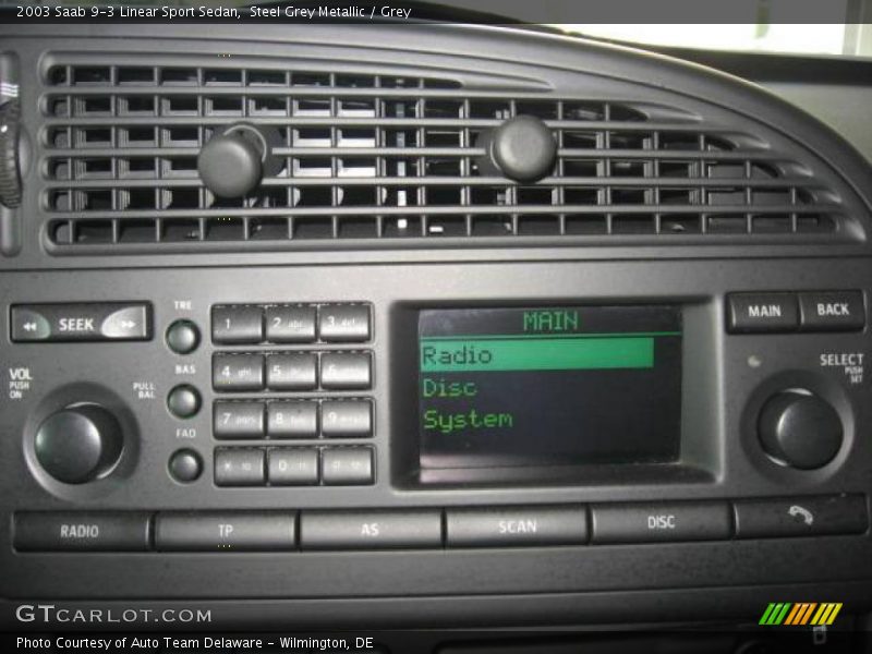 Steel Grey Metallic / Grey 2003 Saab 9-3 Linear Sport Sedan