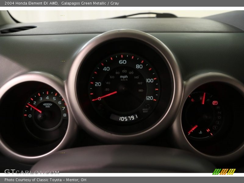 Galapagos Green Metallic / Gray 2004 Honda Element EX AWD