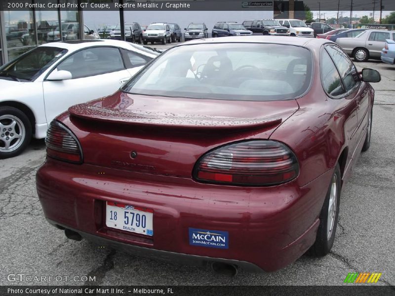 Redfire Metallic / Graphite 2000 Pontiac Grand Prix GT Coupe