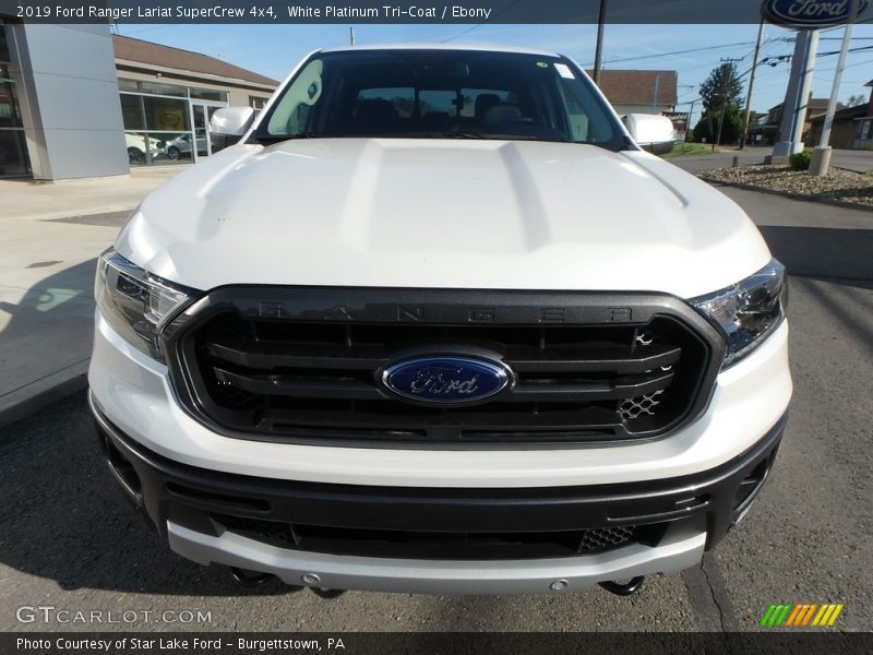 White Platinum Tri-Coat / Ebony 2019 Ford Ranger Lariat SuperCrew 4x4