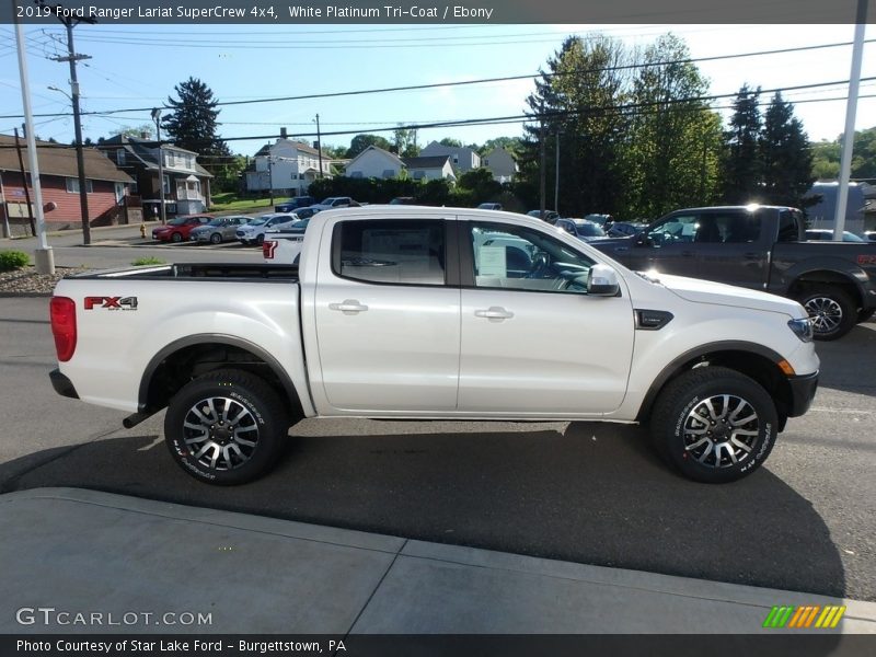  2019 Ranger Lariat SuperCrew 4x4 White Platinum Tri-Coat
