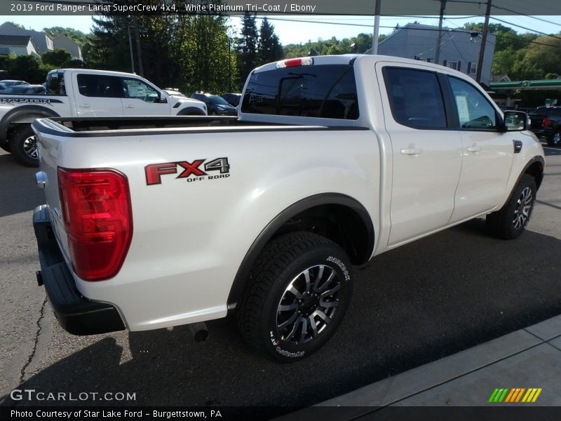 White Platinum Tri-Coat / Ebony 2019 Ford Ranger Lariat SuperCrew 4x4