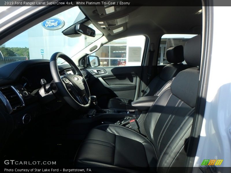 White Platinum Tri-Coat / Ebony 2019 Ford Ranger Lariat SuperCrew 4x4