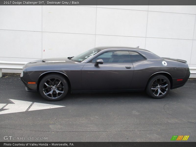 Destroyer Grey / Black 2017 Dodge Challenger SXT