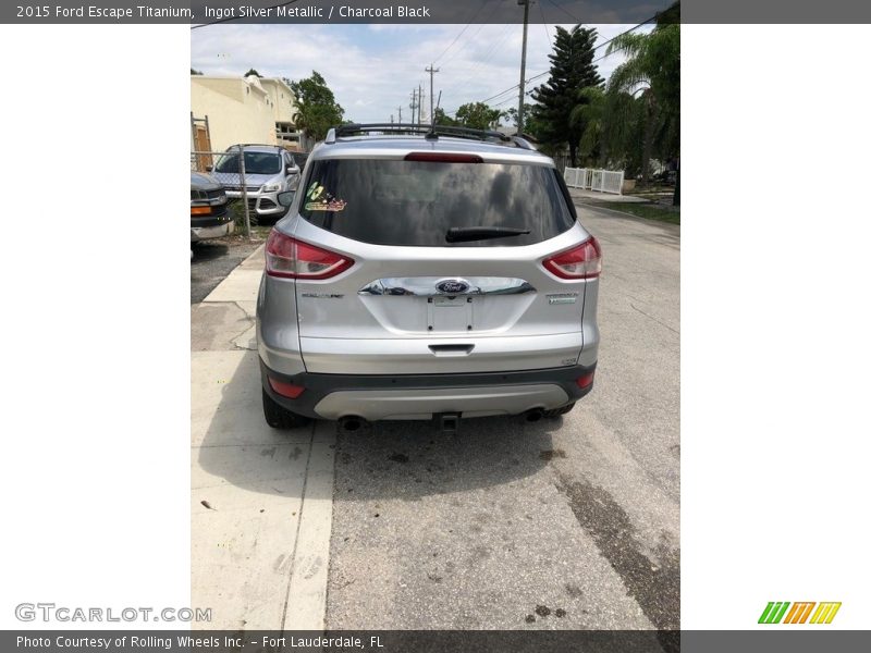 Ingot Silver Metallic / Charcoal Black 2015 Ford Escape Titanium