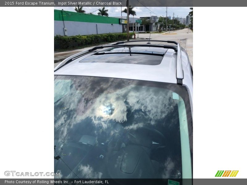Ingot Silver Metallic / Charcoal Black 2015 Ford Escape Titanium