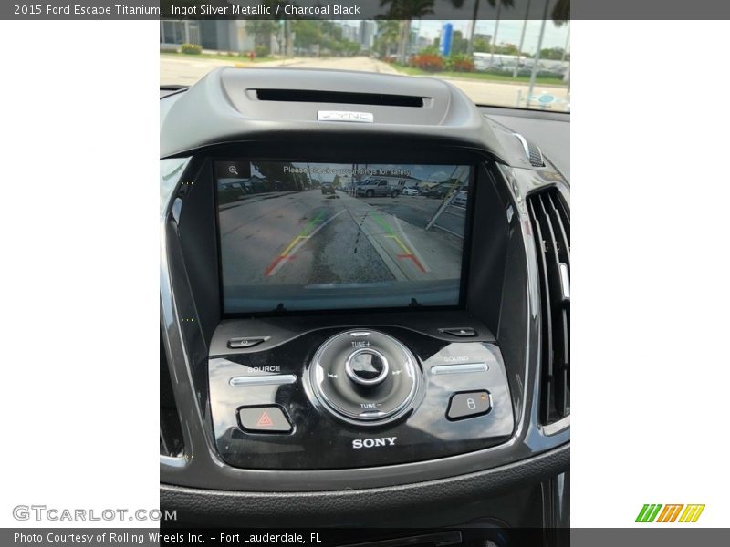 Ingot Silver Metallic / Charcoal Black 2015 Ford Escape Titanium
