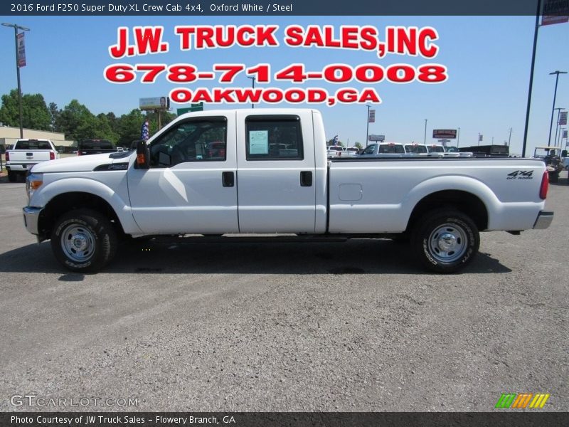 Oxford White / Steel 2016 Ford F250 Super Duty XL Crew Cab 4x4
