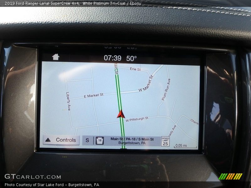 Navigation of 2019 Ranger Lariat SuperCrew 4x4