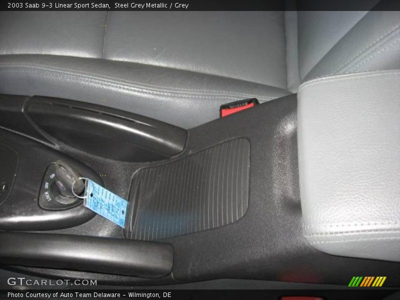 Steel Grey Metallic / Grey 2003 Saab 9-3 Linear Sport Sedan