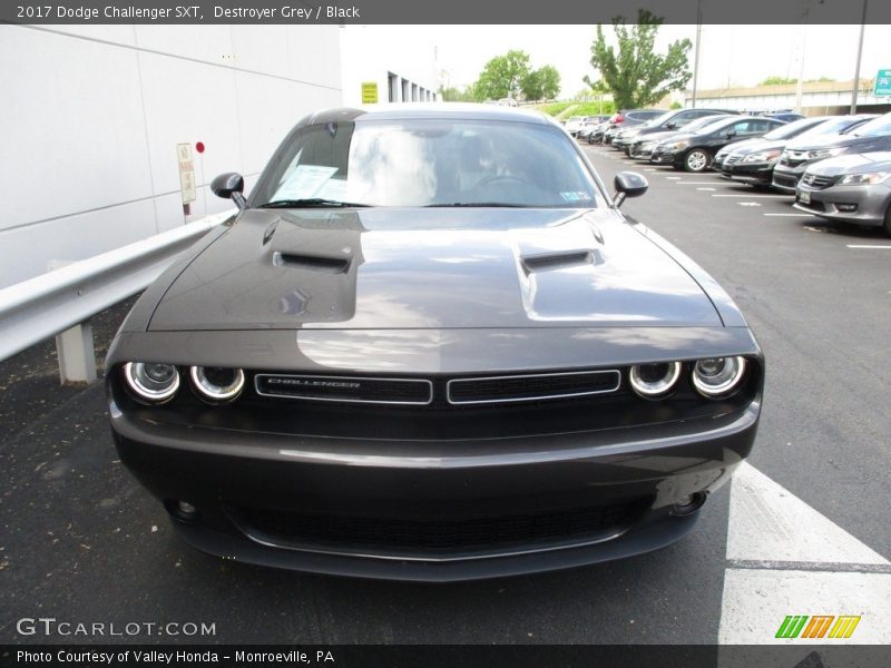Destroyer Grey / Black 2017 Dodge Challenger SXT